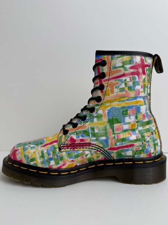 Vintage Dr. Martens England Rainbow Quaser 1460 White Leather MIE Boots UK 3 - Picture 5 of 16